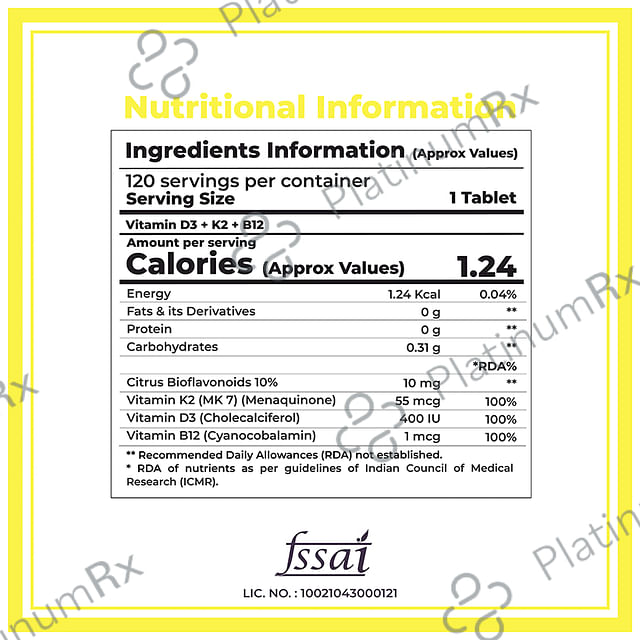 Boldfit Vitamin D3 Tablet