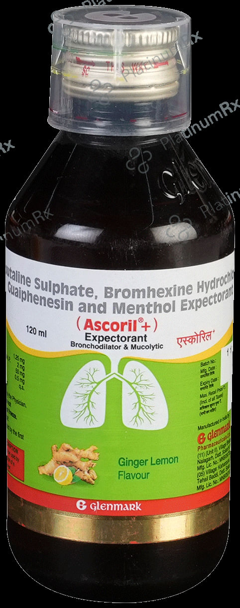 Ascoril Plus Ginger Lemon Expectorant 120ml