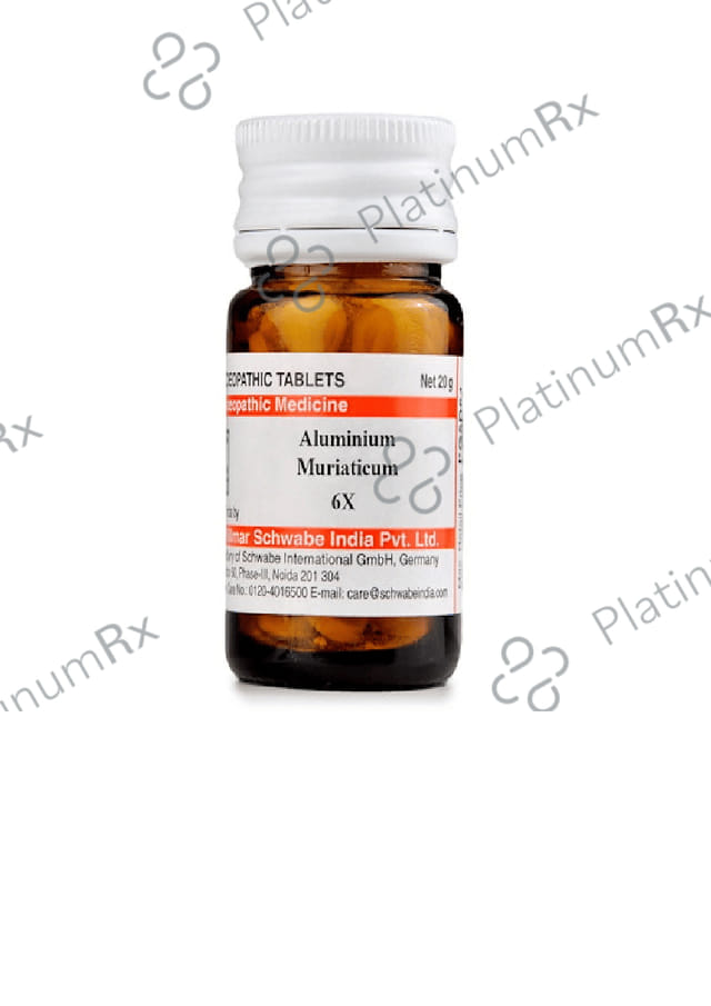 Dr Willmar Schwabe India Aluminium Muriaticum Trituration Tablet 6X