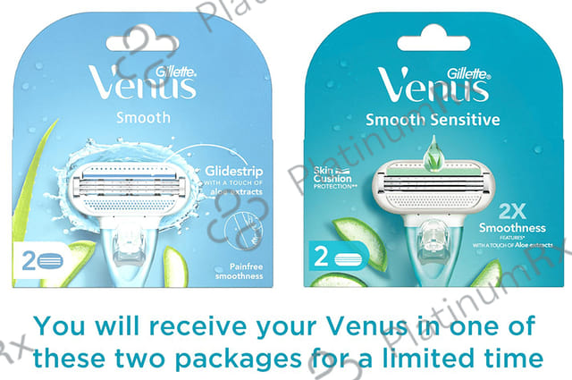 Gillette Venus Smooth Razor Catridge 2 units