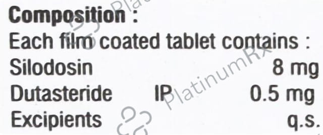 Silodonol D 8/0.5mg Tablet 10s