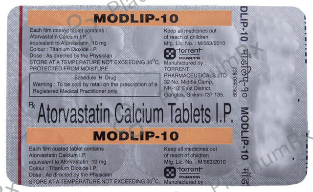 Modlip 10mg Tablet 15s