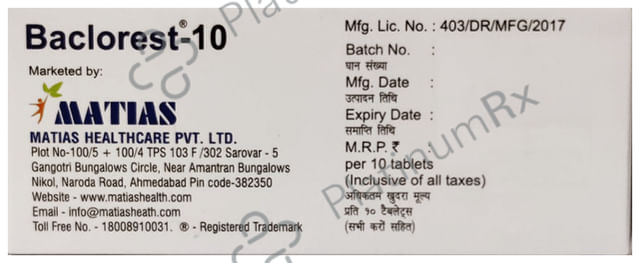 Baclorest 10 Tablet