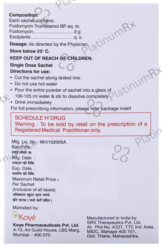 Fosfoe 3gm Delicious Mango Powder 8gm