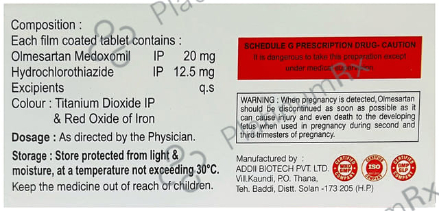 Olcend H 20/12.5mg Tablet 10s