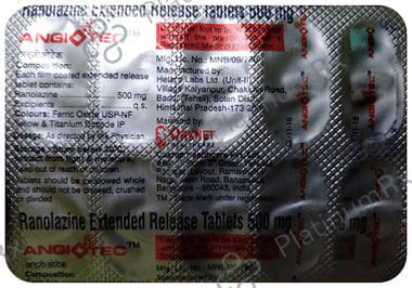 Angiotec 500mg Tablet ER 10s