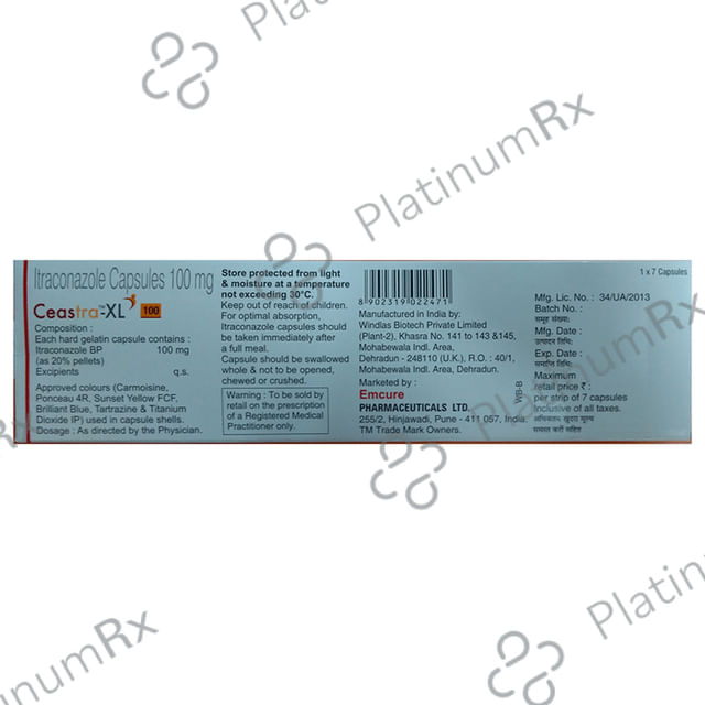 Ceastra XL 100mg Capsule 7s