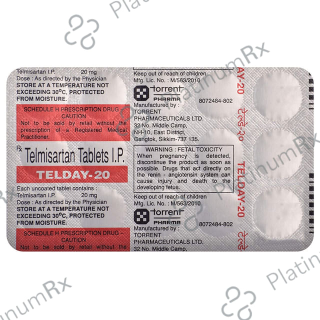 Telday 20mg Tablet 15s