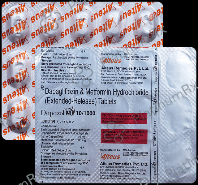 Dapazol M 10/1000mg Tablet ER 15s