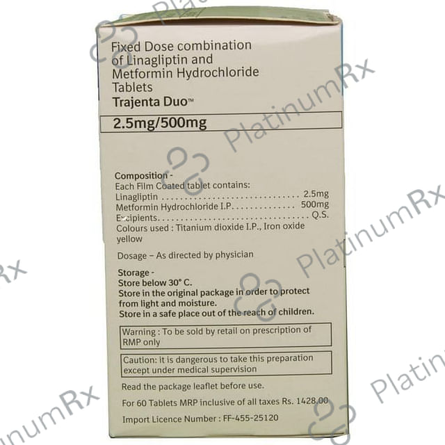 Trajenta Duo 2.5/500mg Tablet 10s