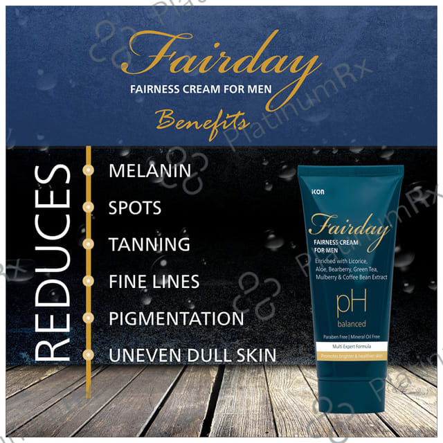 Fairday pH Balanced Fairness Cream for Men (50gm Each) 1 Tube