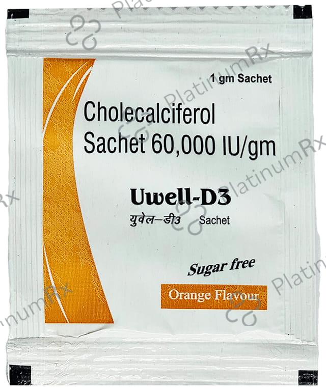 Uwell D3 Orange Flavour Sugar Free Sachet 1s
