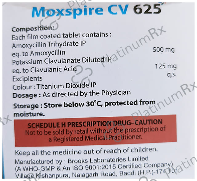 Moxspire CV 625mg Tablet 10s