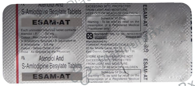 Esam AT 2.5/50mg Tablet 10s