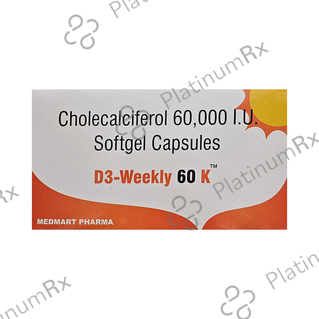 D3 Weekly 60 K Softgel Capsule