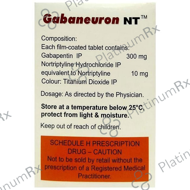 Gabaneuron NT 300/10mg Tablet 15s
