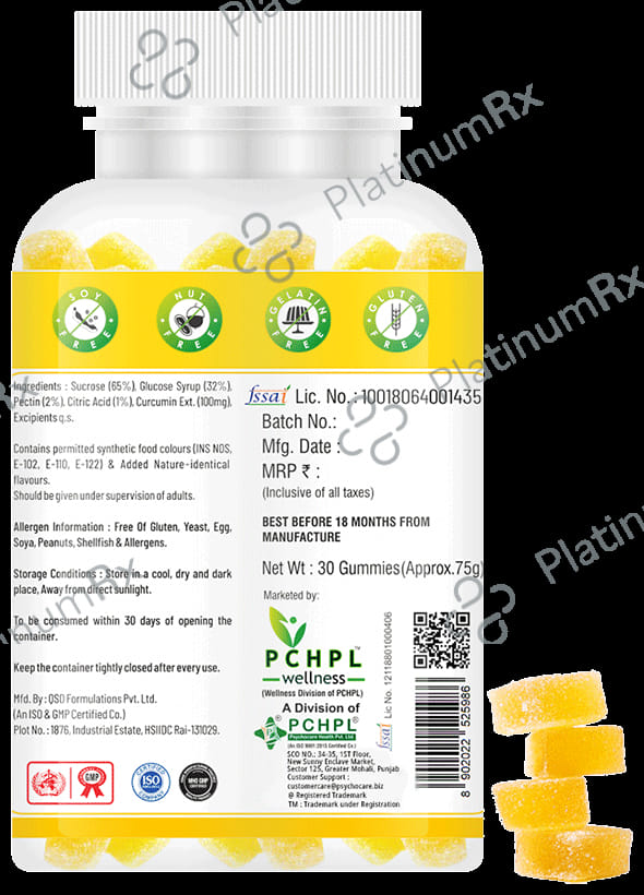 PCHPL Wellness Gumyum Gummies Mint Gluten Free