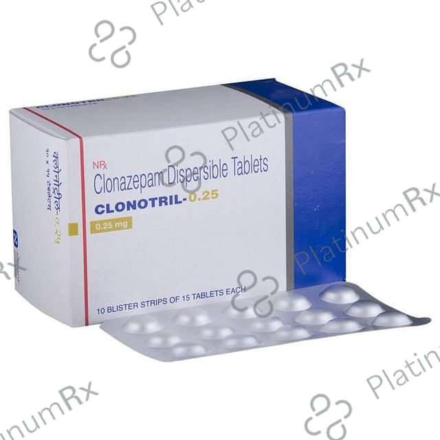 Clonotril 0.25mg Tablet DT 15 tablets