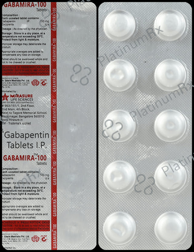 Gabamira 100mg Tablet 10s