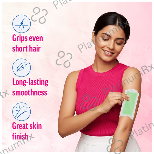 Veet Professional Waxing Strips Kit for Dry Skin, 8 Strips - Gel Wax Hair Removal for Women - Up to 28 Days of Smoothness - No Wax Heater or Wax Beans Required for Dry Skin