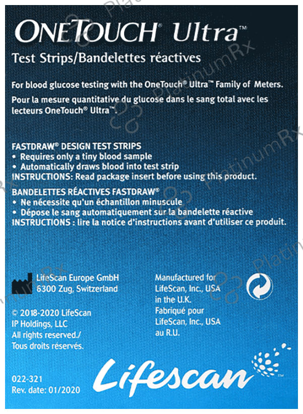 OneTouch Ultra Test Strip (Only Strips) 50s