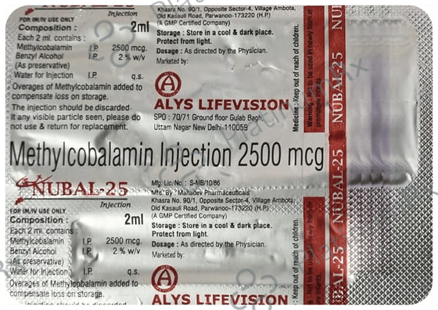 Nubal 25 Injection 2ml