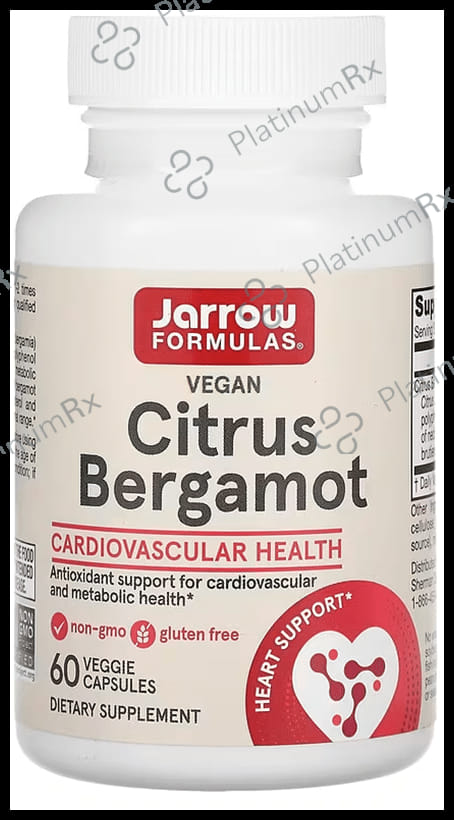 Jarrow Formulas Vegan Citrus Bergamot Veggie Capsules