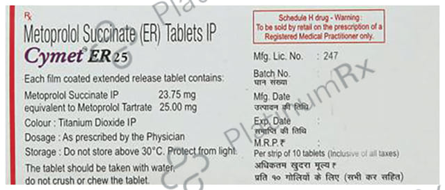 Cymet ER 25mg Tablet 10s
