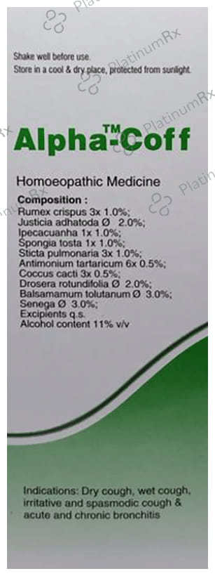 Dr Willmar Schwabe India Alpha-Coff Cough Syrup
