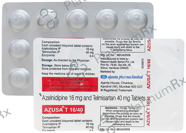 Azusa T 40/16mg Tablet 15s