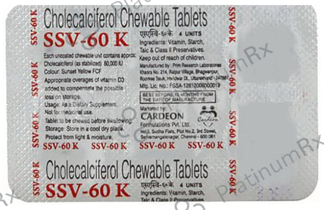 Ssv 60000IU Tablet 4s