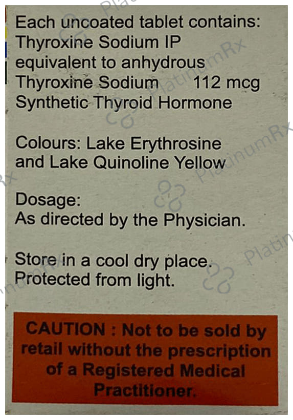 Thyrox 112mcg Tablet 100s