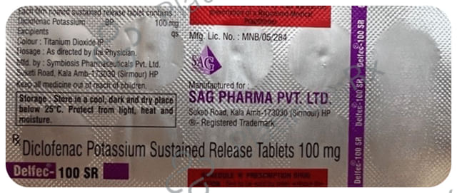 Delfec 100 SR Tablet