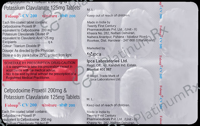 Foloup CV 200 mg/125 mg Tablet