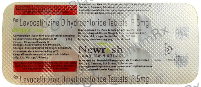 Urtigra 5mg Tablet 10s