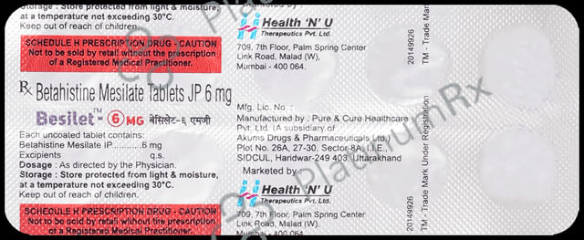 Besilet 6mg Tablet 10s