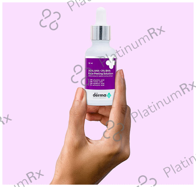 The Derma Co 30% AHA+2% BHA Peeling Solution - For 10 Minute Weekly Exfoliation