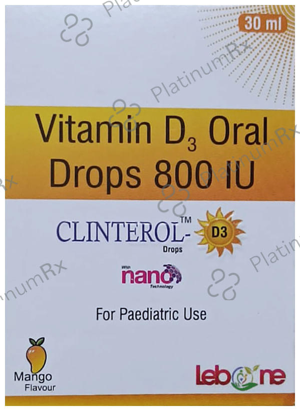 Clinterol-D3 Drops with Nano Technology Mango