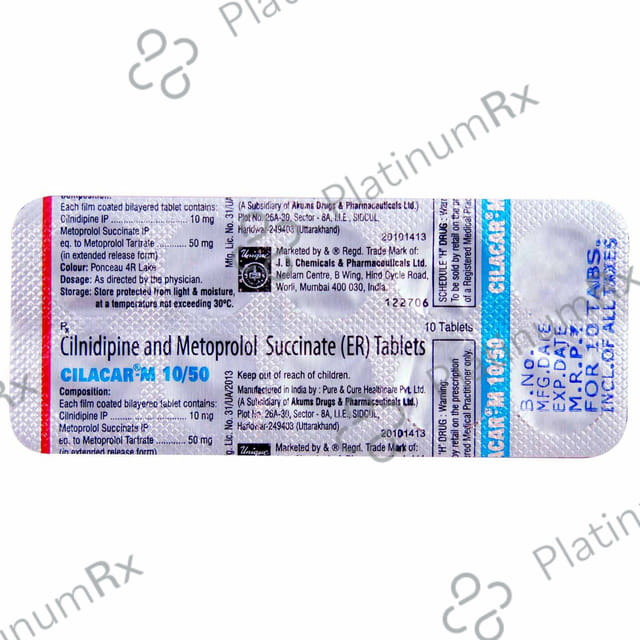Cilacar O 20/10mg Tablet 10s