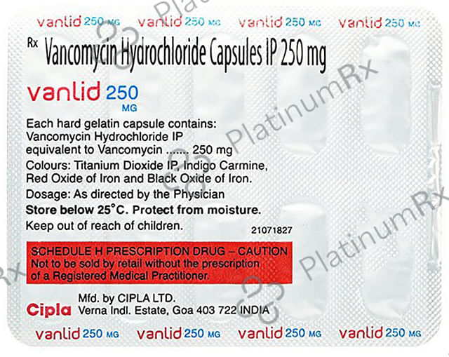 Vanlid 250mg Capsule 10s