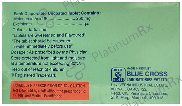 Meftal 250mg Tablet DT 10s