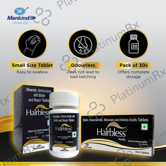 Hairbless Diva 20/20mg Tablet 30s