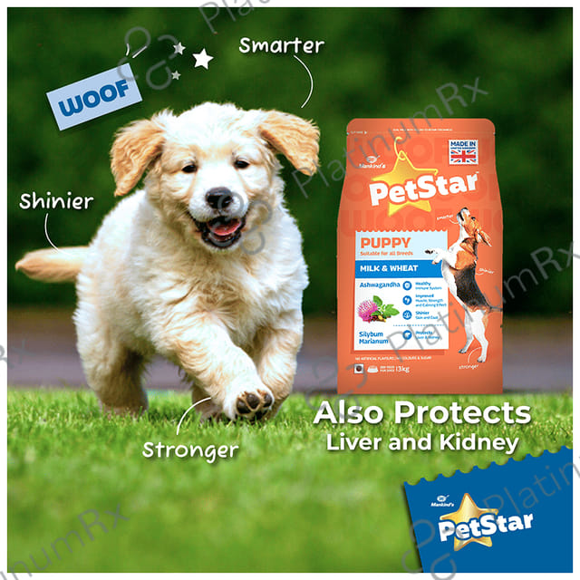 Petstar Puppy Dry Dog Food Milk & Wheat 3 kg