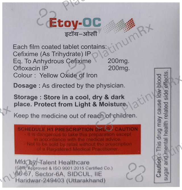 Etoy OC 200/200mg Tablet 10s