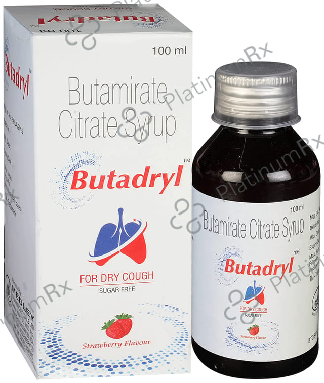 Butadryl 7.5mg Strawberry Syrup 100ml