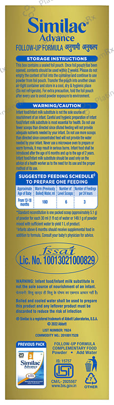 Similac Advance Stage 3 Follow Up Formula (12 to 18 months) Powder 400gm