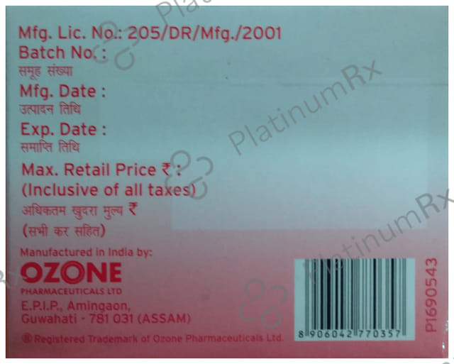 Ozomet PG 1/500/15mg Tablet 15s