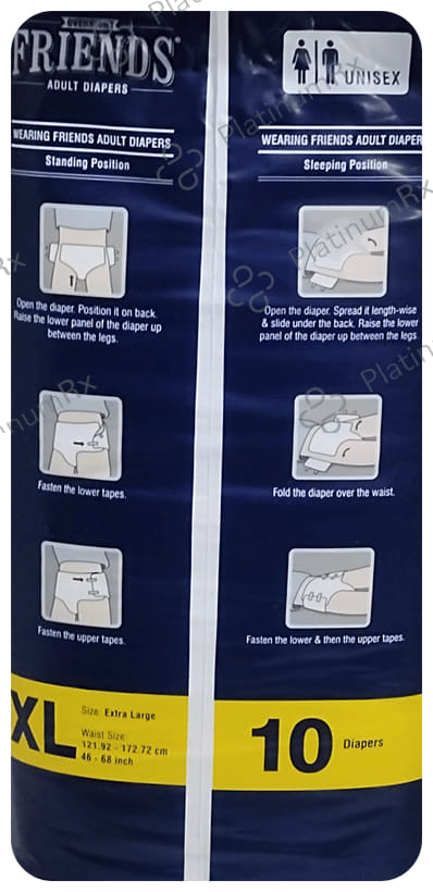 Friends Overnight Adult Diaper XL 10s
