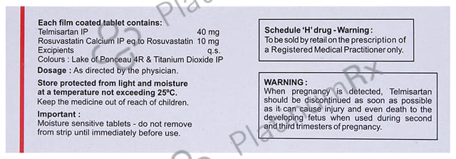 Tellzy RS 10/40mg Tablet 15s
