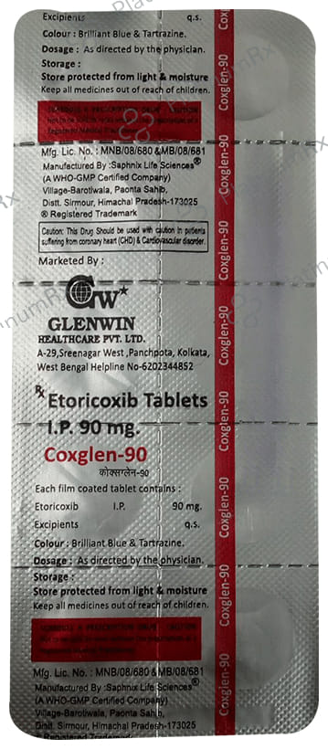 Coxglen 90mg Tablet 10s
